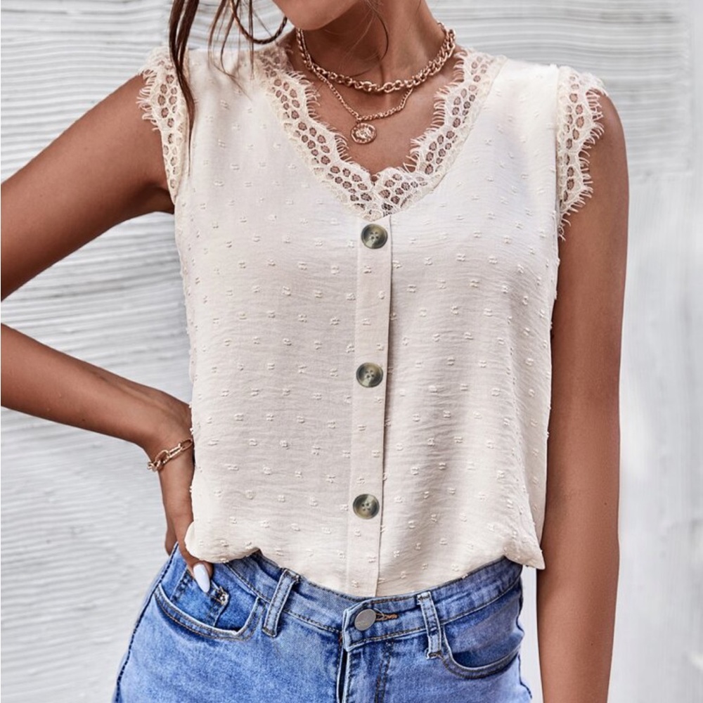 3/$20 - Cream Blouse